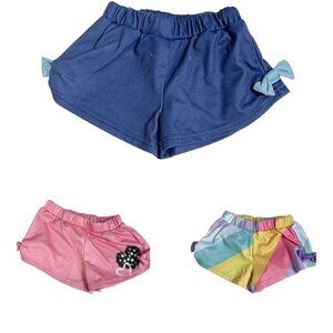 Sunshine Swing GIRLS‎ SHORTS Lot of 3 Summer Stretch Blue Pink Colorful Sz 7